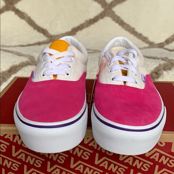 VANS ERA PLATFORM MINI CORD MULTI/TRUE WHITE men’s - Picture 7 of 16
